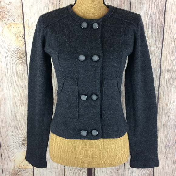 CAbi Sweaters - CAbi My Fair Jacket Wool Button Up Cardigan Sz XS